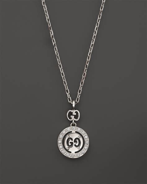 gucci 18k white gold necklace|gucci link chain.